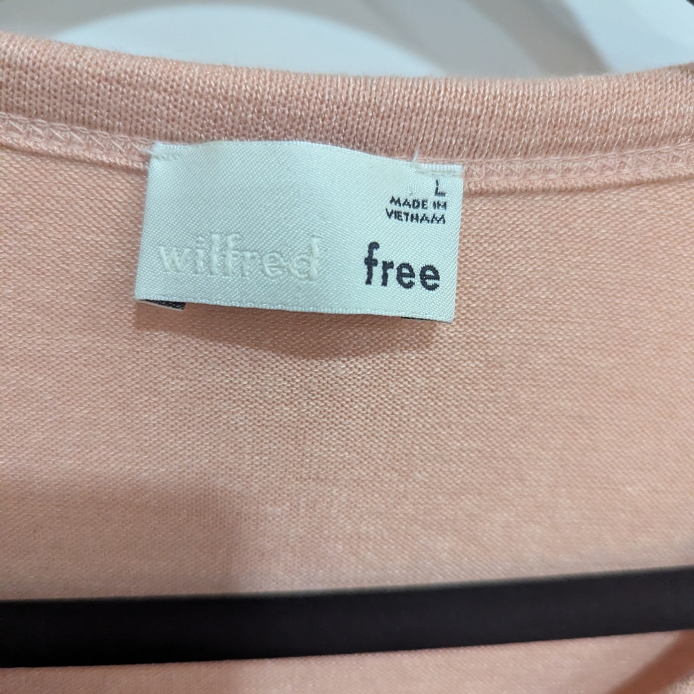 Wilfred Free Sleeveless Knit Dress Light Peach | Size L - Picture 2 of 3